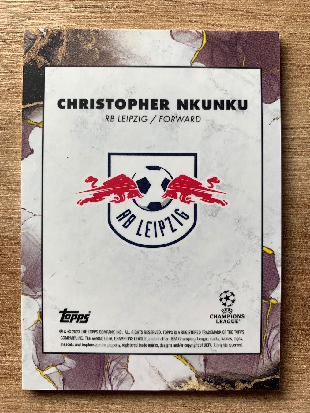 Topps Carte collezionabili: Soccer Christopher Nkunku Inception Star Quality 2023 – Usato da Netstal venduto da Clutch79Cardz 1