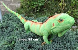 Riesen LEGUAN - Dekoration - Gross: 95 cm Lang - Neu