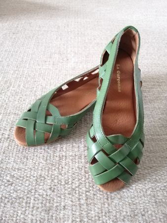 Chaussures/Ballerines La Garçonne vertes, T. 35