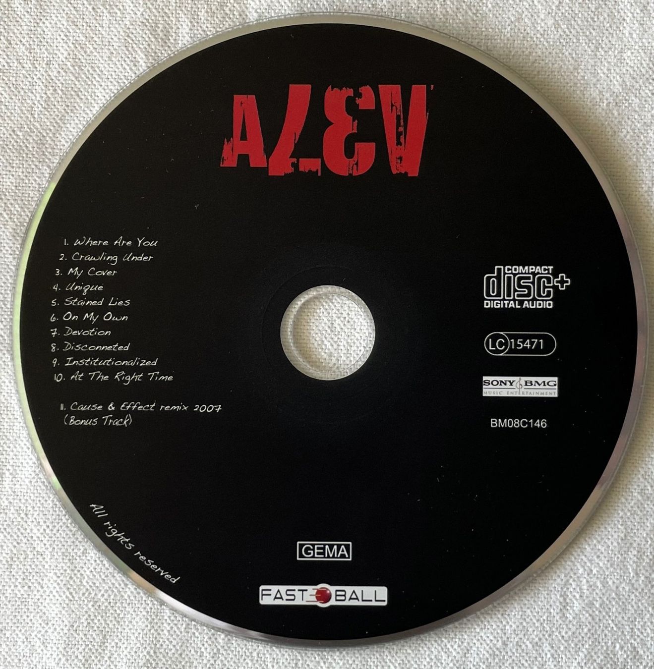 CD: Alev - Alev - CD - 2008 - Germany First Press – Usato da Uster venduto da Zardodel 1