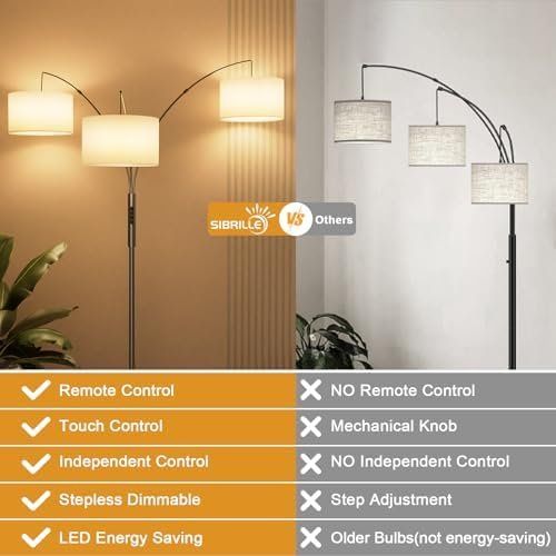 Lampade: LED Bogenlampe 36W Stoffschirm dimmbar – Nuovo e nell'imballaggio originale da Hundwil venduto da Stallone5 2