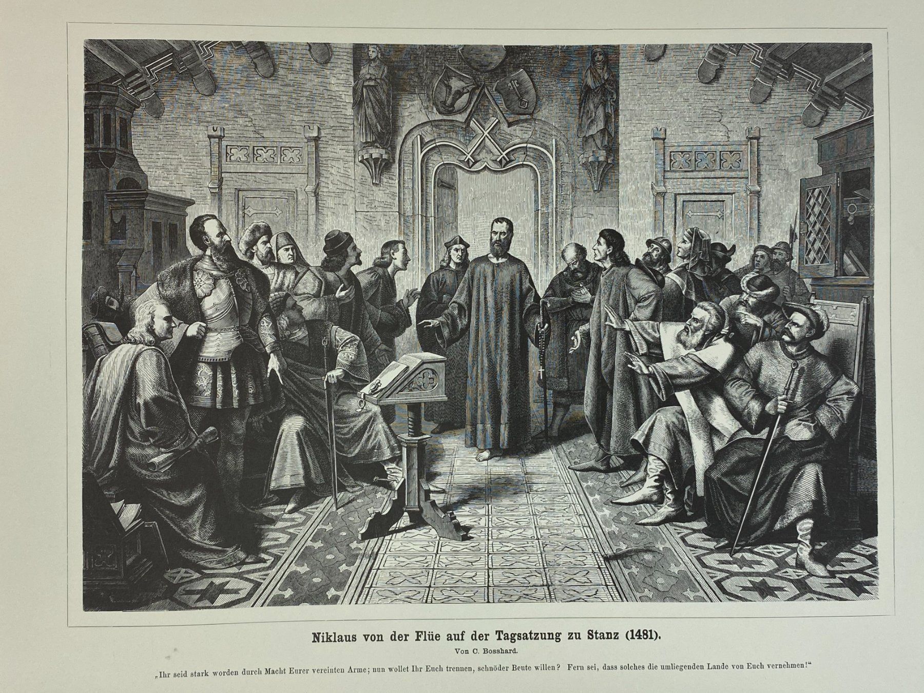 Poster & Bilder: Niklaus von der Flüe Tagsatzung zu Stans – Gebraucht aus Wollerau von Sammler-Ecke 1