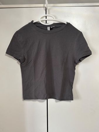Damen T-Shirt grau Grösse M H&M Basic guter Zustand