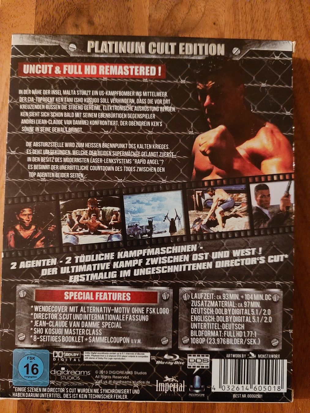 Tutti i DVDs: Blu Ray - Black Eagle mit Van Damme 1988 Platinum Edition – Usato da Rheinfelden venduto da FilmAuktion 1