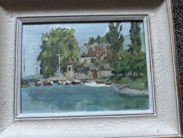 Tableau S.Brumschvig, huile sur toile, signé