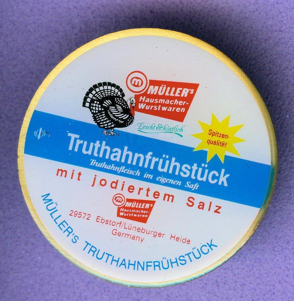 Plaketten & Abzeichen: MÜLLER'S  Truthanfrüstück – Gebraucht aus Winterthur von Sammleroase