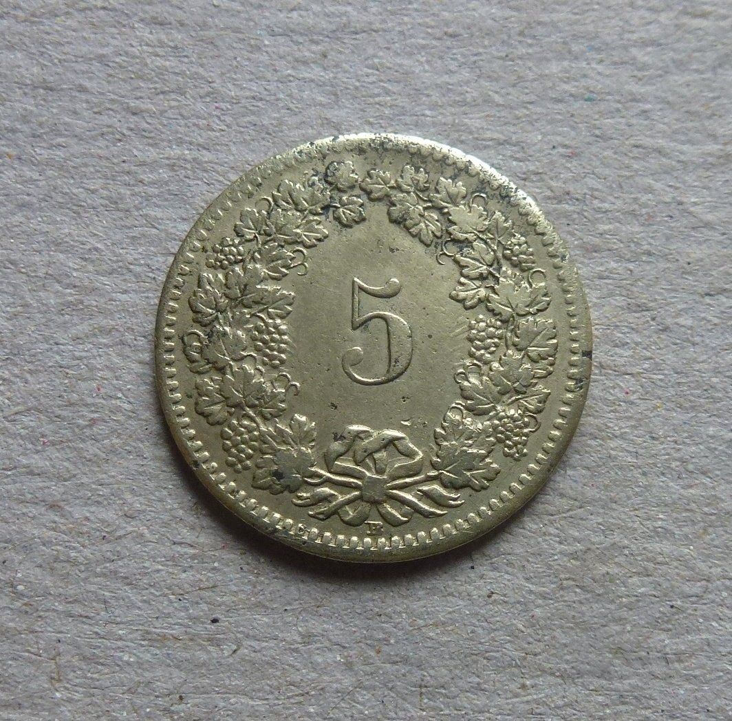 Tutti le monete: ++ 5 Rappen 1851, gute Erhaltung – Usato da Walkringen venduto da Casablanca777 1