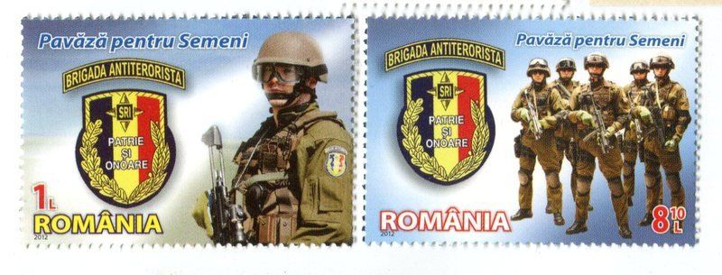 Tutti i francobolli: Briefmarken "Anti-Terror-Brigade". Rumänien. – Nuovo e nell'imballaggio originale da Basel venduto da Butsch5