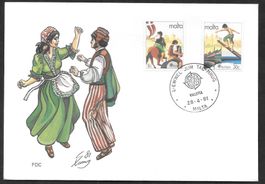 Malta FDC Serie 628-629 Europamarken ET 28.4.1981