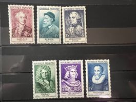 Série complète célébrités 1955 Neufs**