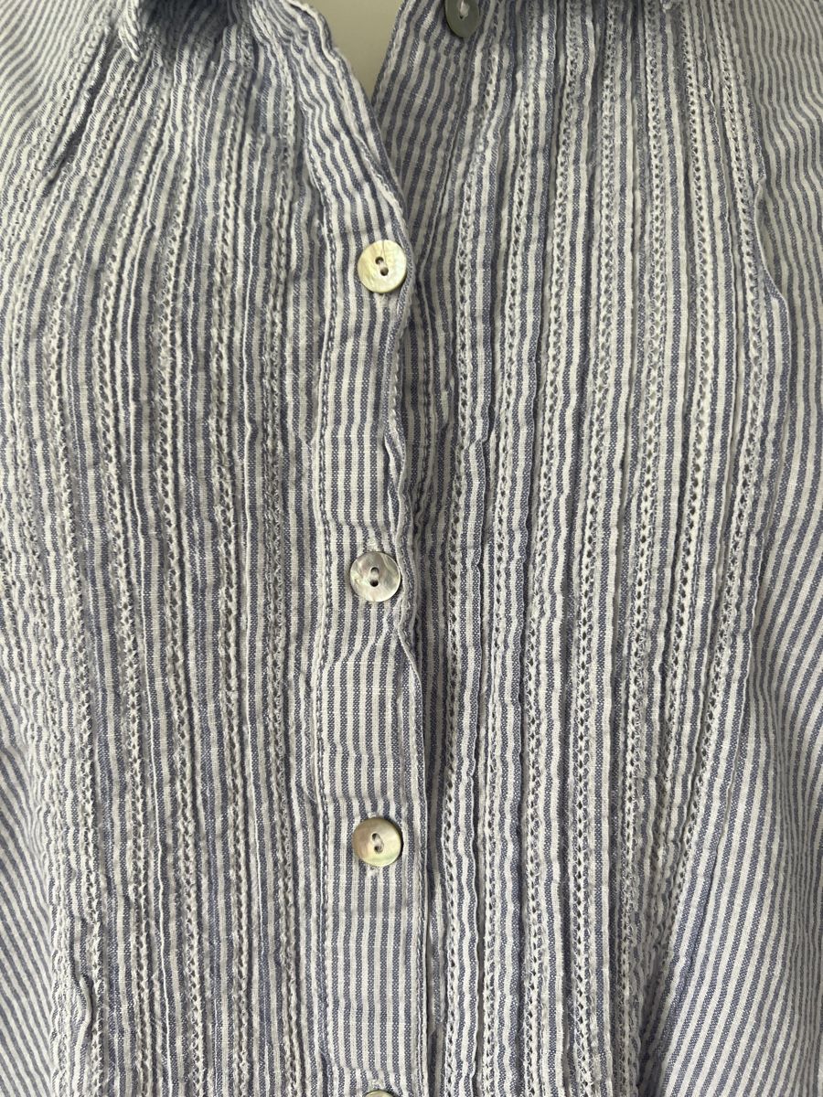 Camicette: Blau-weiss gestreifte Bluse, Gr. 44/46 – Usato da Seon venduto da Sunny-Schmuck78 1