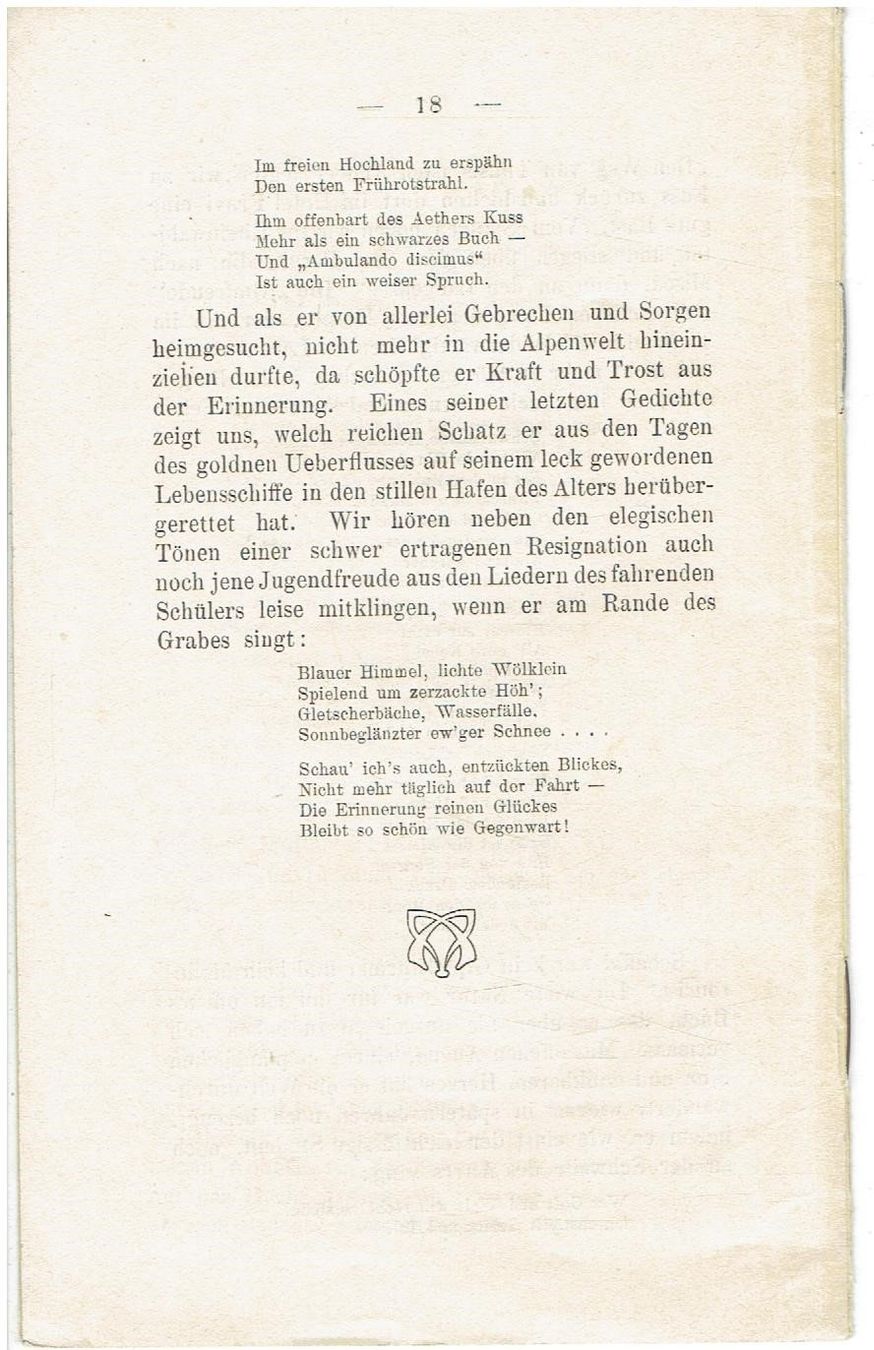 Scheffel und das Engadin, Separat-Druck 1909 (Gebraucht) in Flims ...