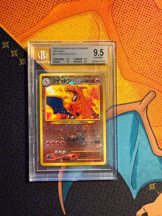 Charizard Reverse Foil - Promo - NEO 2 - BGS 9.5 GEM MINT (Gebraucht ...
