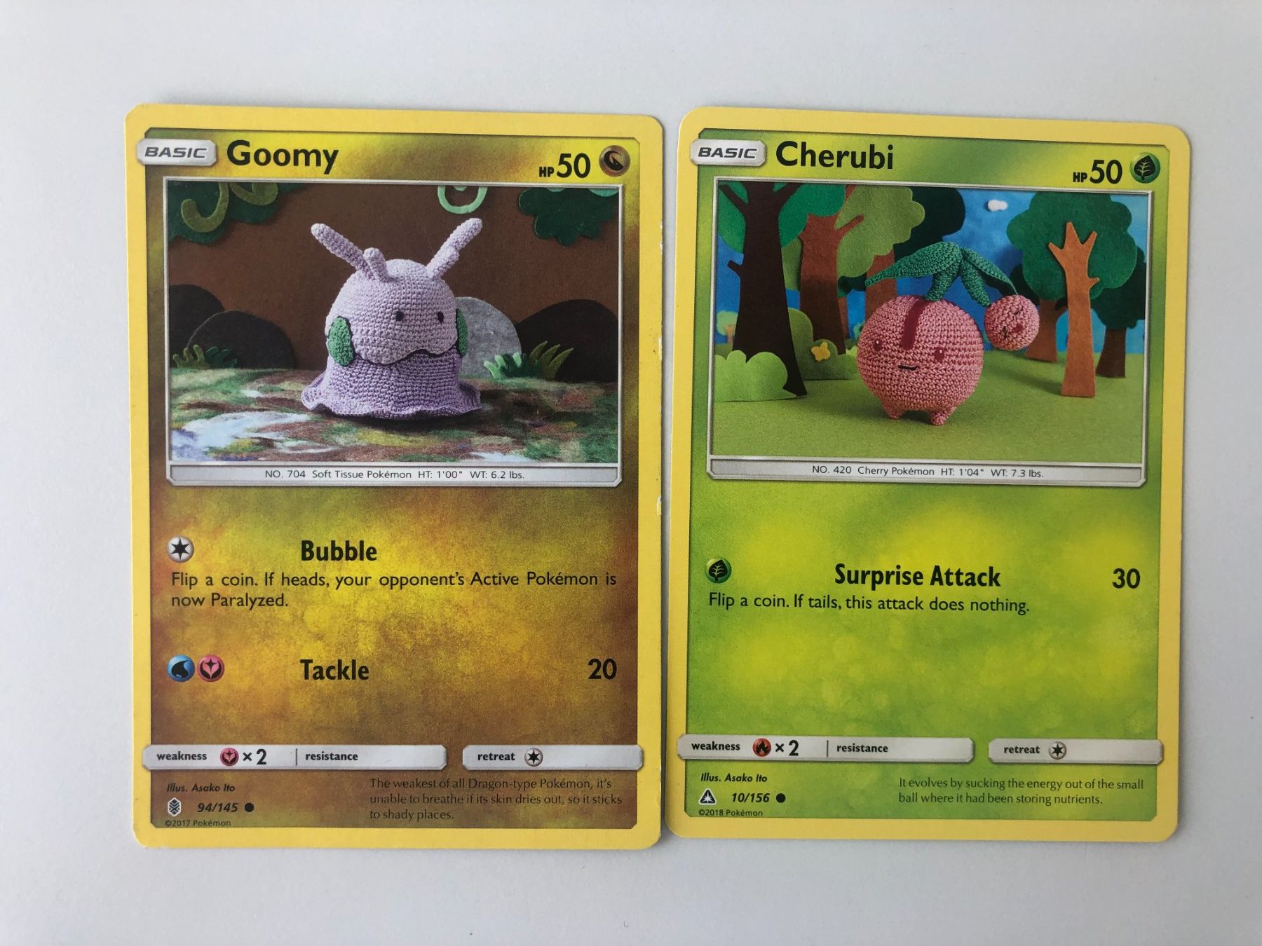 Pokémon Cartes à collectionner: Pokemon Cherubi10/156 - Goomy94/145 – D'occasion à Bassersdorf par sammelfloh