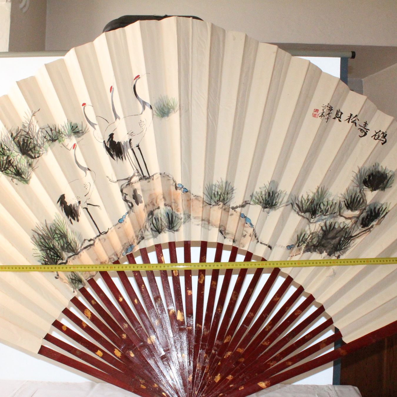 Pfister Alle Dekorationen: WUNDER SCHÖNER CHINA FÄCHER GROSSE 120CM. – Gebraucht aus Ipsach von Merlux 2