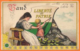 VAUD - LIBERTÉ ET PATRIE 1903 - Litho v. Künzli Zürich - Top