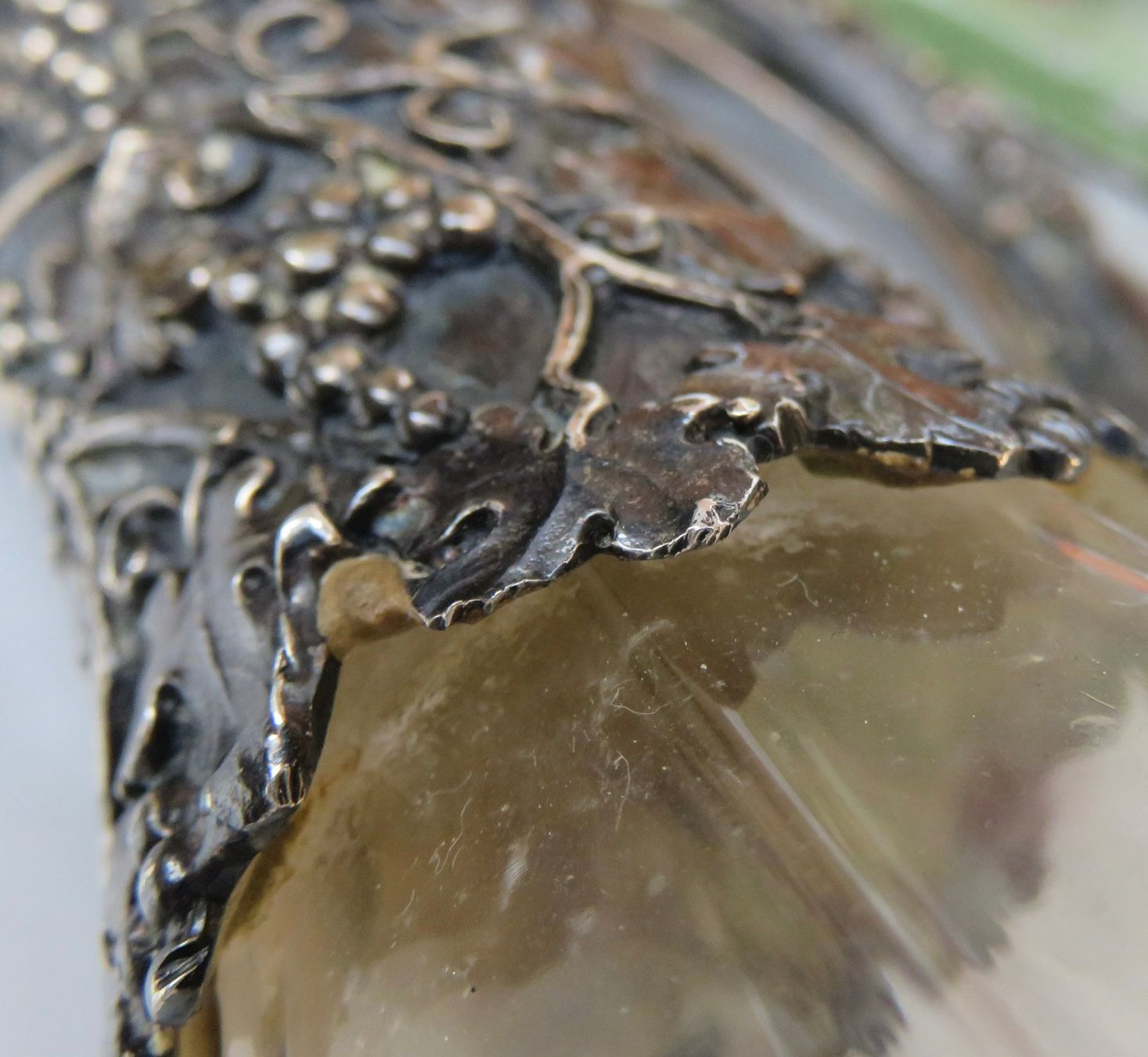 Carafes: KARAFFE MIT MASSIVER SILBER 800 MONTIERUNG – D'occasion à BERN par erassmusvonrotterdam 5