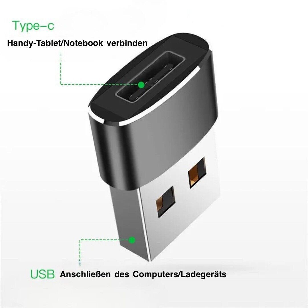 Unità & Adattatore: iphone ipad  USB C auf USB A Adapter schwarz Konverter – Nuovo (secondo la descrizione) da Kirchdorf AG venduto da Aarereussshop 3