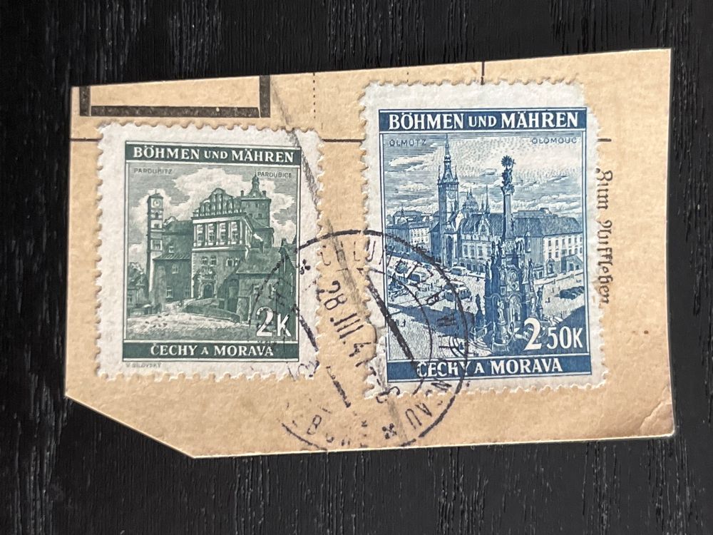 Prophila Collection Briefmarke Böhmen Und Mähren 1939 - Postfrisch ** MNH (Katalog-Nr. 35LS Mit Leerfeld)
