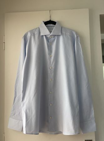 Eton Hemd Herren Slim Fit Hellblau Grösse 40 Baumwolle
