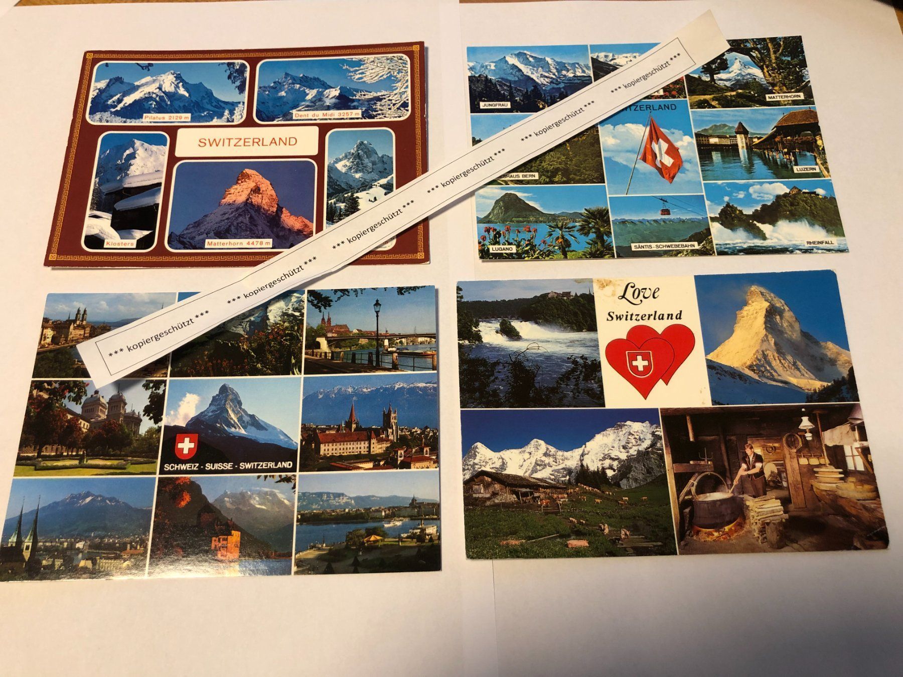 Cartes postales: 4 diverse Postkarten Schweiz AK – D'occasion à Hefenhofen par Bierinder