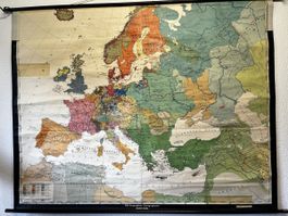 Schulwandkarte Historische Europakarte 198x158 cm Rollbar 