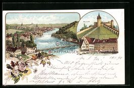 Litho Schaffhausen, Ortsansicht, Munoth