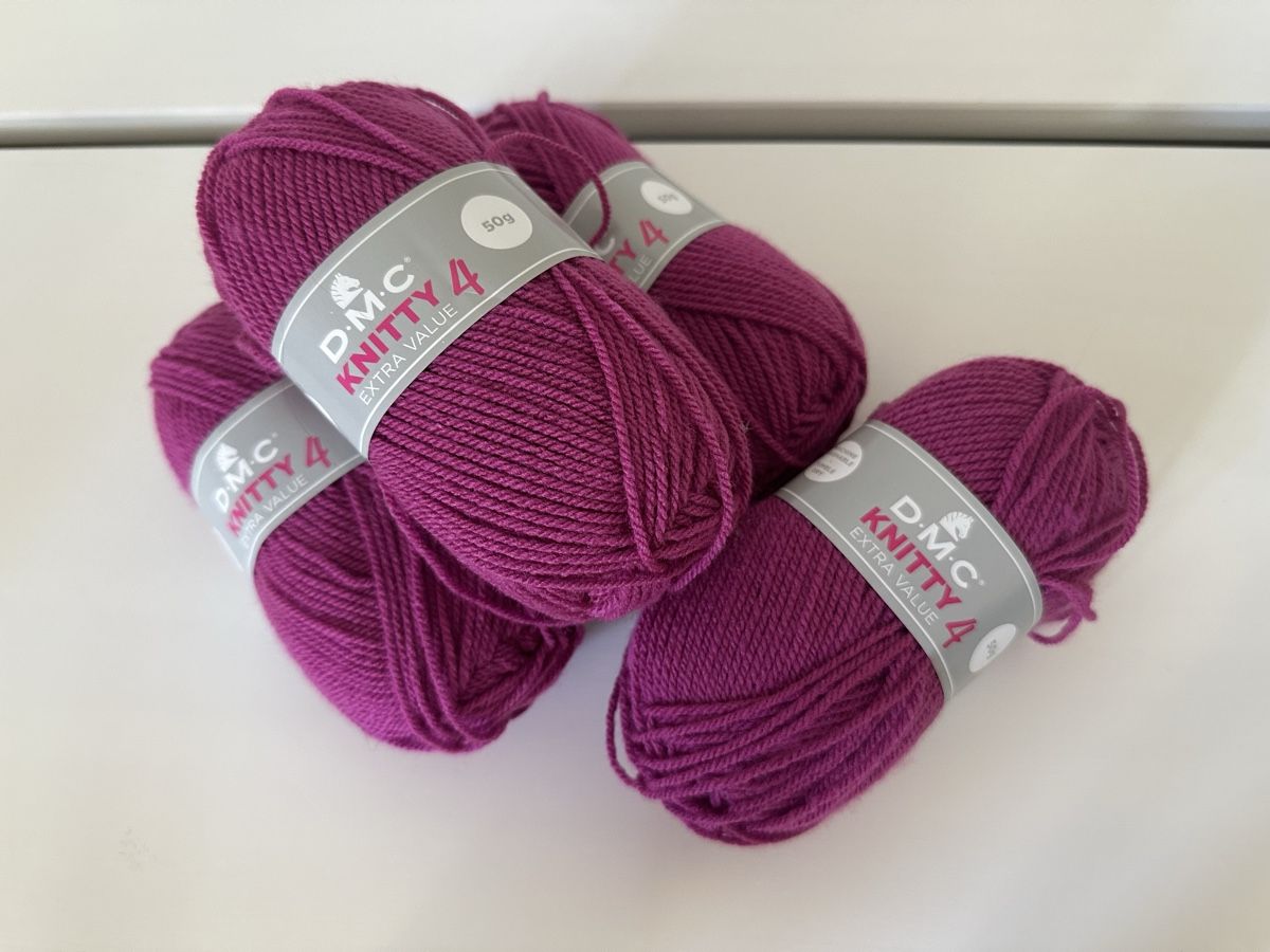 Lana: DMC Knitty 4, 4 Knäuel à 50 Gramm – Nuovo e nell'imballaggio originale da Holderbank SO venduto da _Renarde_