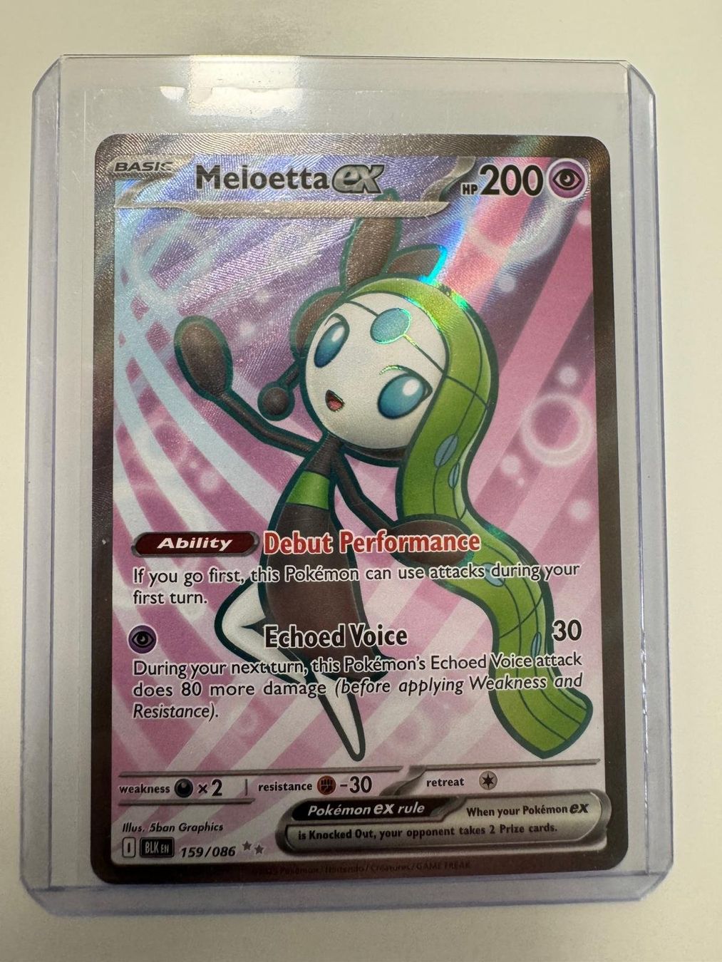 Pokémon Carte collezionabili: Meloetta ex | Ultra Rare | BLK 159/086 | EN – Usato da Spreitenbach venduto da Snacky96