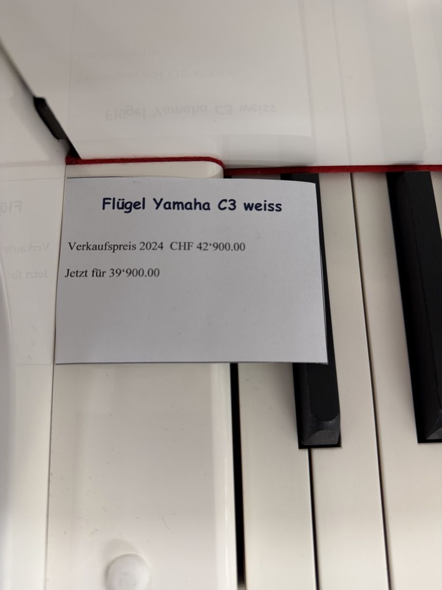 Yamaha Strumenti musicali: Yamaha C3 PWH – Nuovo e nell'imballaggio originale da Niederhasli venduto da Musikhaus-Ammann 3