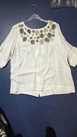 Bluse Yasmine neu Leinen Gr. 46