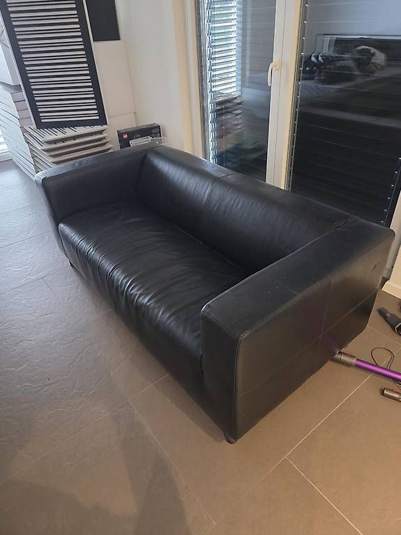 Sofas: Schwarzes Ledesofa Gratis – Gebraucht aus Zürich von jil_pyn9 2