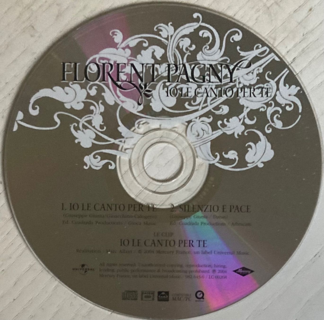 CDs: FLORENT PAGNY - IO LE CANTO PER TE – Gebraucht aus Poliez-Pittet von Newtown-Records 2