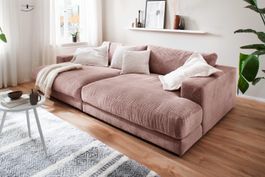 Big Sofa High End in Cord rosa