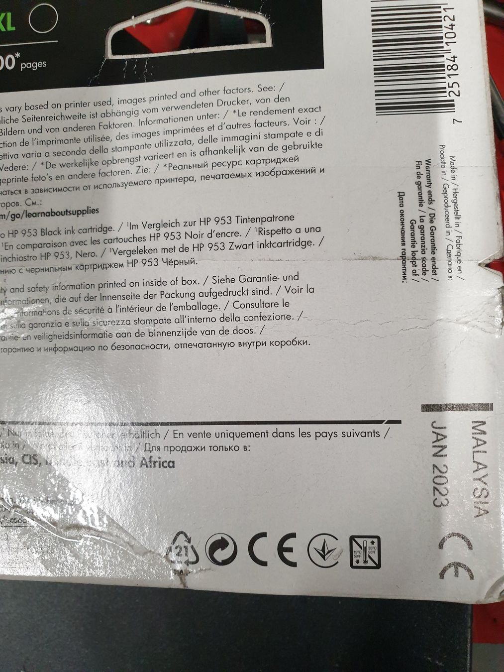 Hewlett Packard Cartucce per stampanti & toner: Hp 957XL – Nuovo e nell'imballaggio originale da Ecublens VD venduto da Netfinity 1