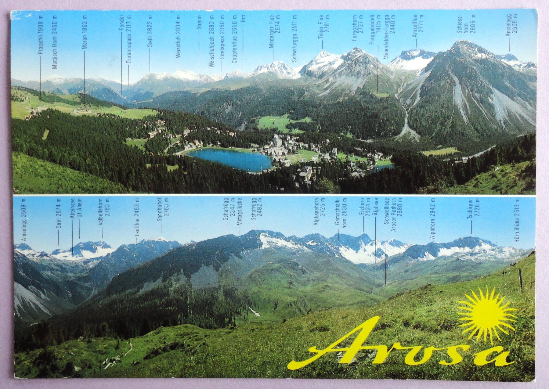Ansichtskarten: Arosa - Panorama – Gebraucht aus Fétigny von Billy2miny