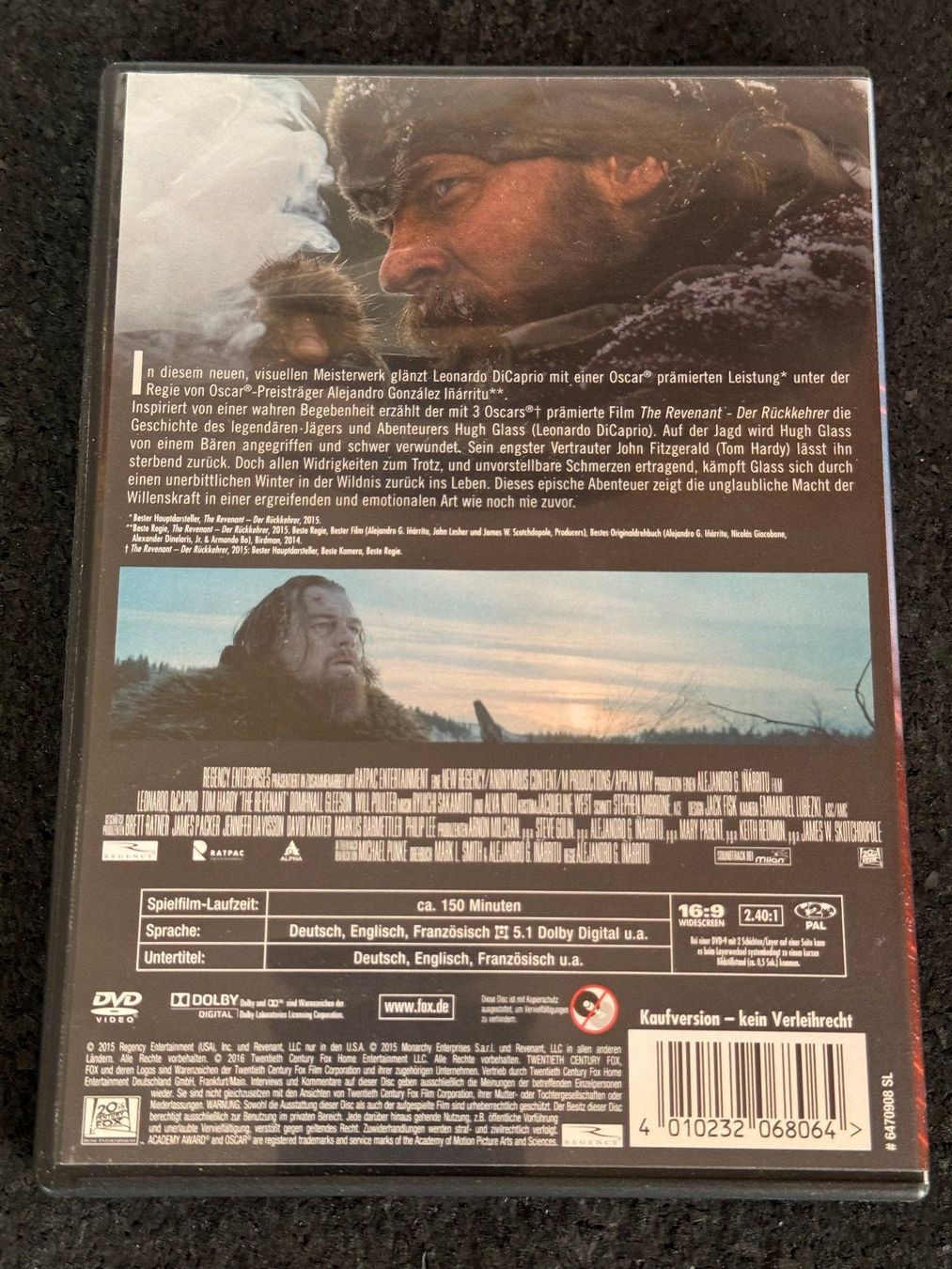 Tutti i DVDs: The Revenant "Der Rückkehrer" DVD DE/EN/FR – Usato da Fribourg venduto da tschjoly 1