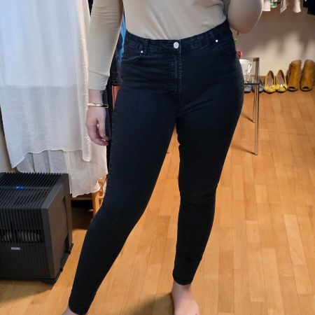 Schwarze Skinny Jeans 38/40