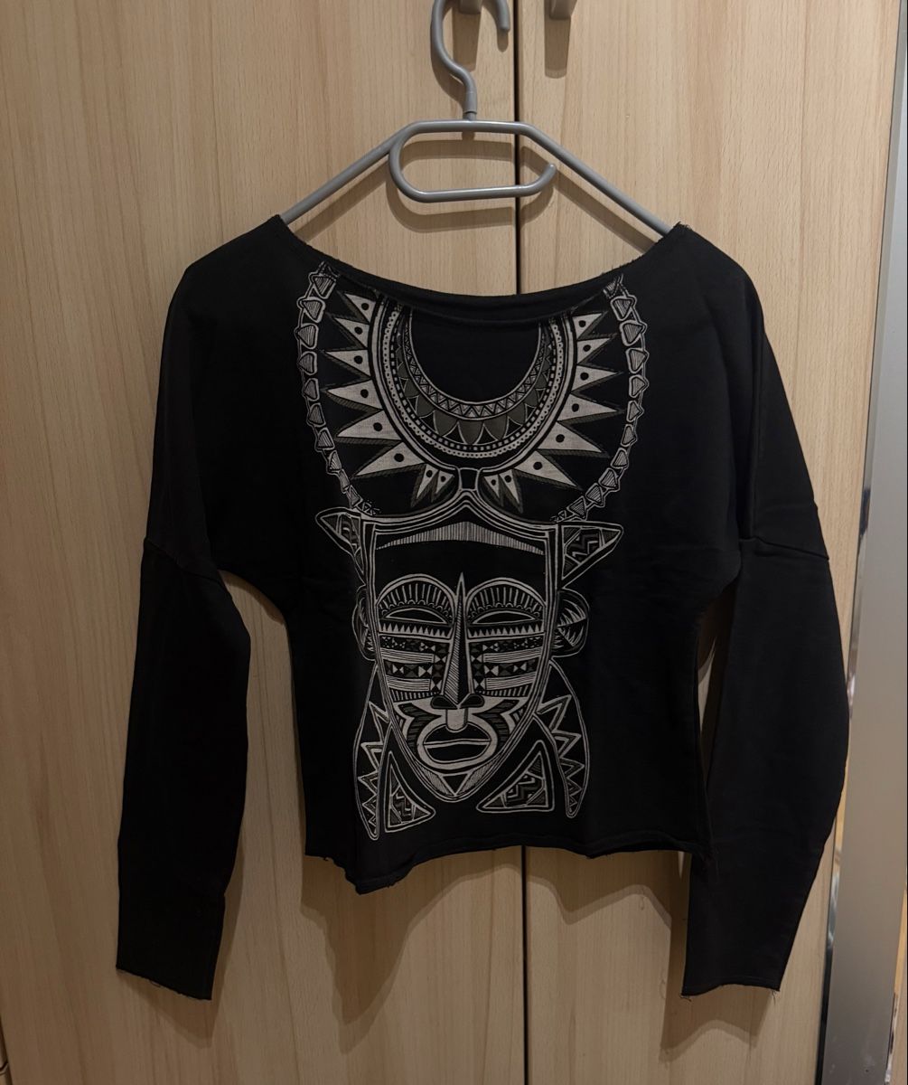 Pullover & Sweatshirts: T-shirt manches longues imprimé – Gebraucht aus Biel/Bienne von ant_h25x