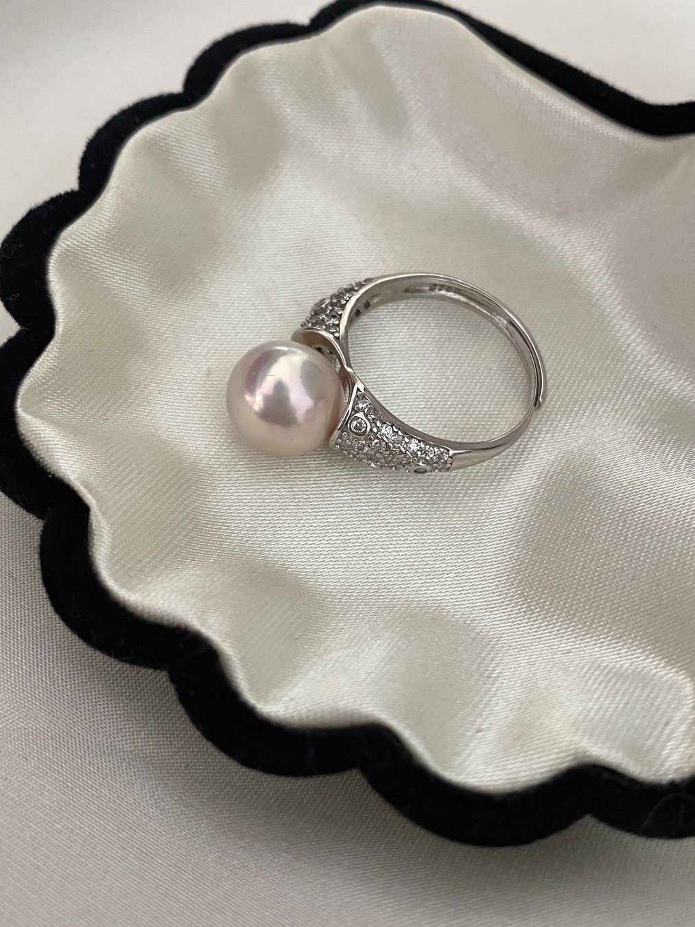 Anelli: 10 mm Top Qualität Süsswasserperlen Ring – Nuovo e nell'imballaggio originale da Sarnen venduto da Yingsperlen2 2