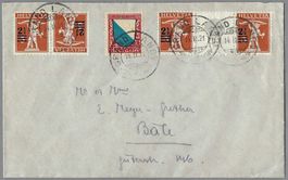 1921, J16+K10+S14 (SBK 300.-), 0 GRAND LANCY, BRIEF, SCHÖN!