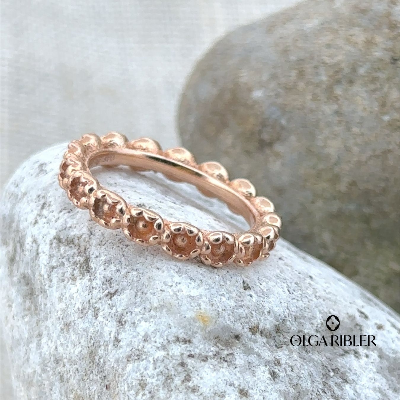 Olga Ribler Anelli: Feiner Silber Ring 925 rosevergoldet Grösse 53 – Nuovo (secondo la descrizione) da Luzern venduto da Schmuckoutlet 3