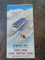 Alter Prospekt / Sierre Montana Crans VS Ausgabe 1957