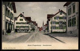 AK Ebnat / Togg., Blick in die Hauptstraße