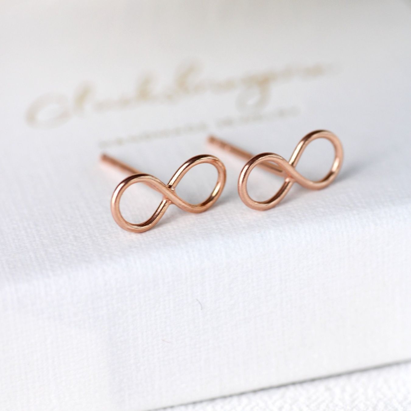 Orecchini pendenti & Orecchini a lobo: Infinity Ohrringe 925 Silber rosévergoldet – Nuovo e nell'imballaggio originale da Stallikon venduto da Bergli18 4