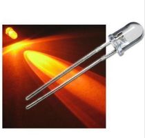Flacker-LED klar/orange, 5mm, 2 Stück