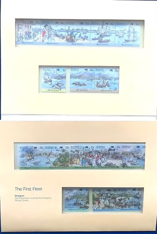 Tutti i francobolli: 1988 Australien - 2 x Folder - Die erste Flotte Postfrisch – Nuovo (secondo la descrizione) da Liestal venduto da Skunk02 1
