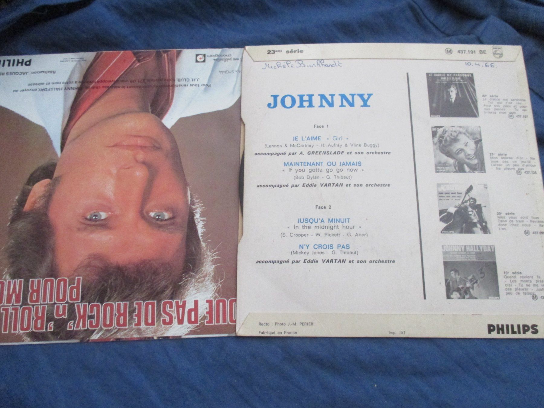 Dischi in vinile: lot de 2 disques : Johnny Hallyday – Usato da Colombier NE venduto da nene288 1