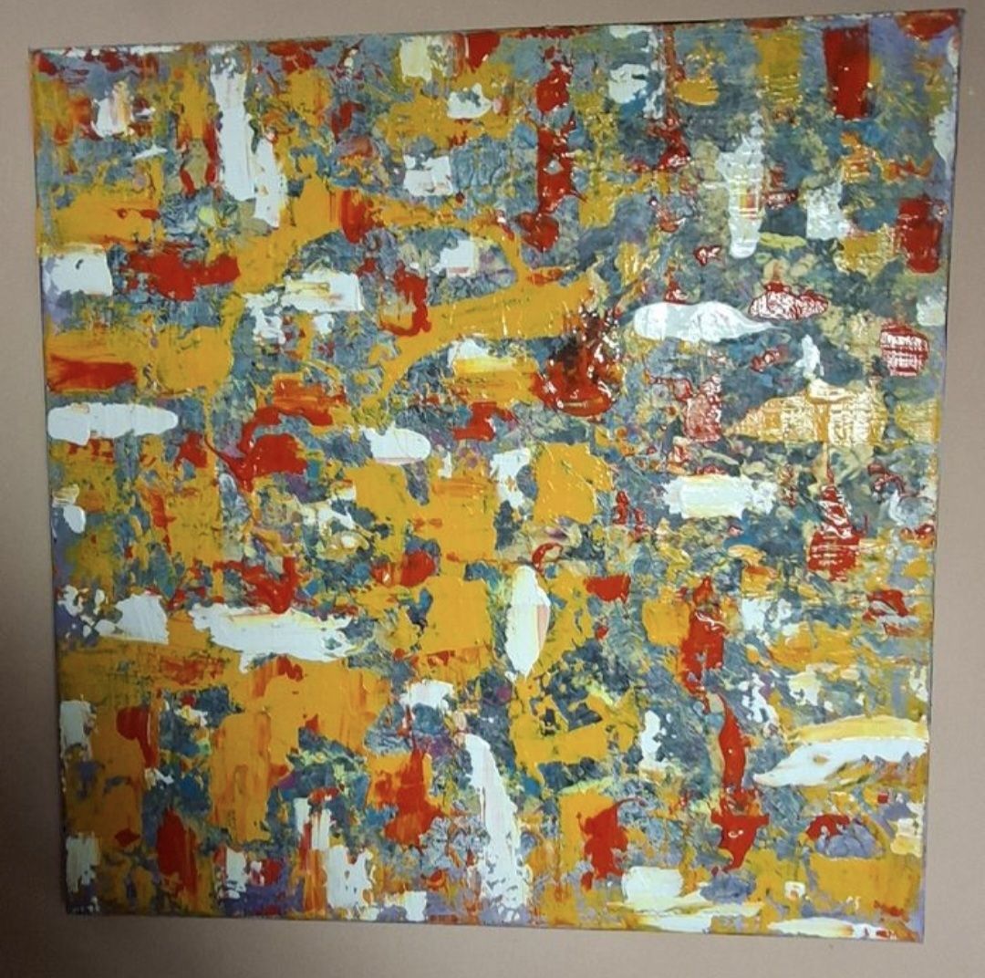 Tableaux: Originales abstraktes Gemälde, handmade 50×50 – Neuf (Voir description) à Riehen par Steinbock1970 2