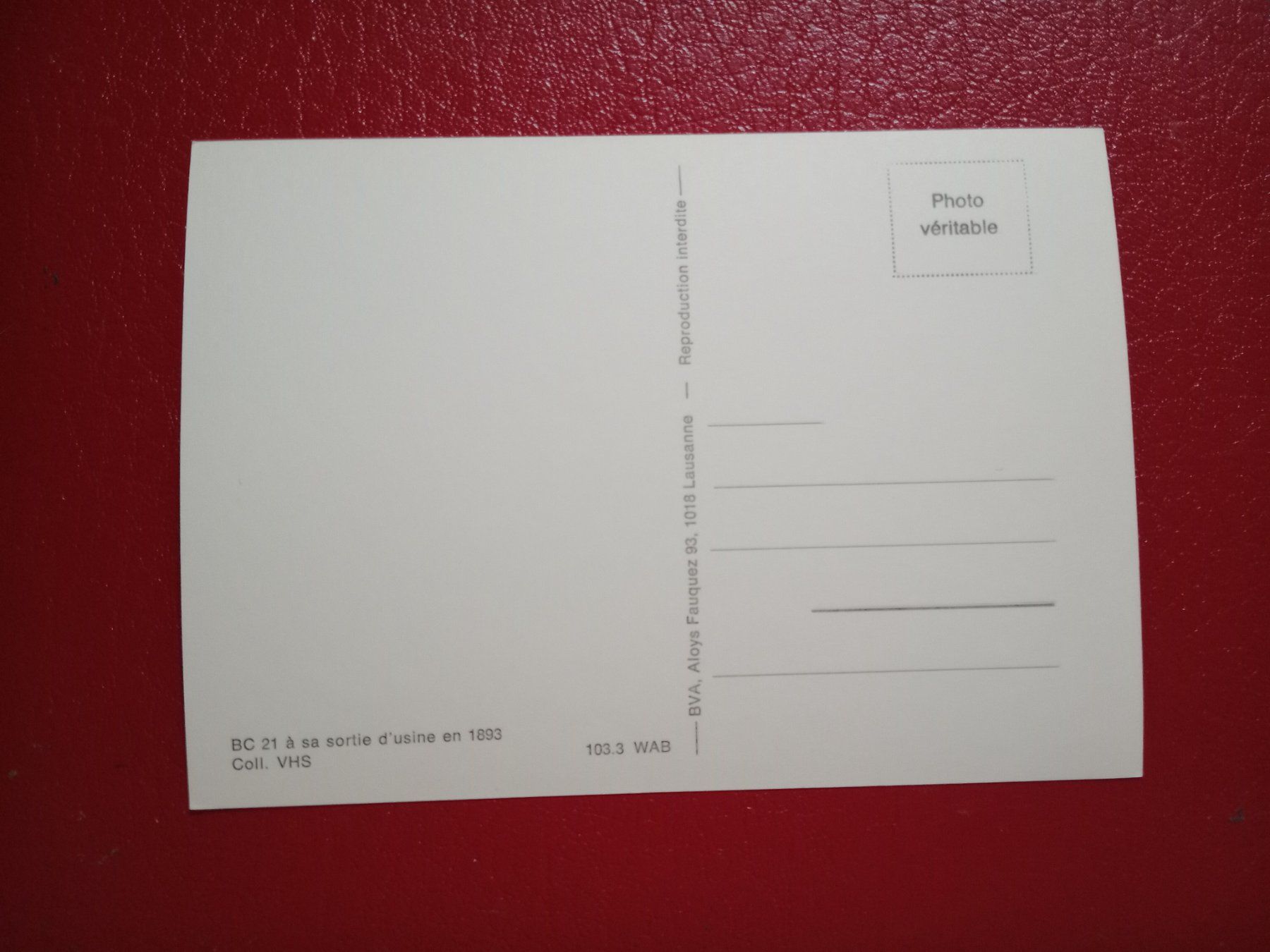Cartoline postali: AK Repro Bahn WAB belebt – Usato da Küttigen venduto da Melisch1000 1